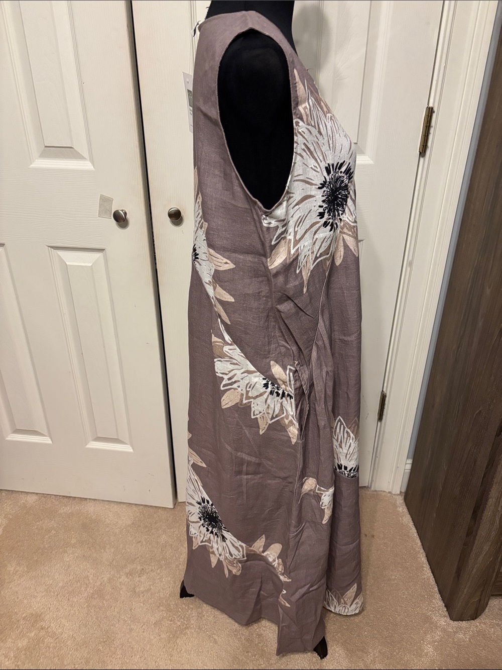 Coldwater Creek Bold Impressions Petite Linen Dress - Picture 4 of 10